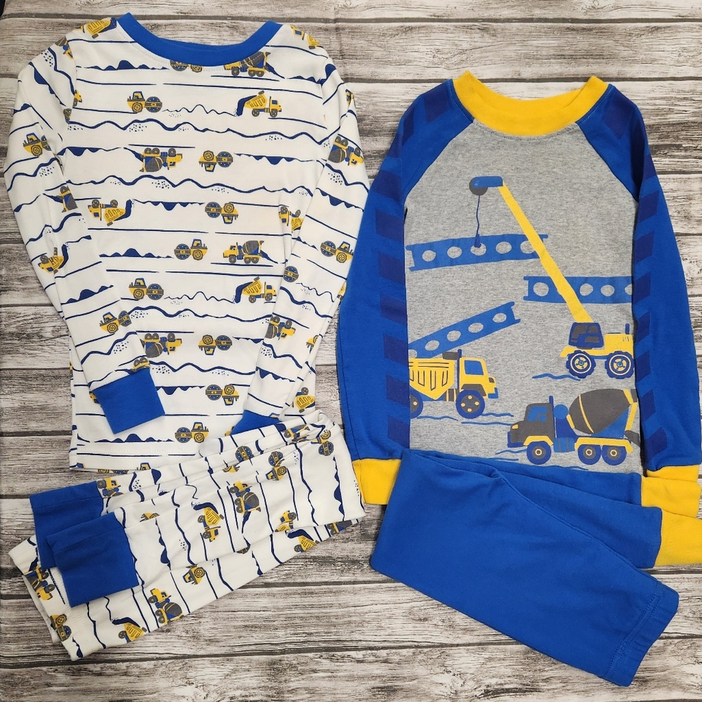 Kirkland boys construction 4 piece pajama set
